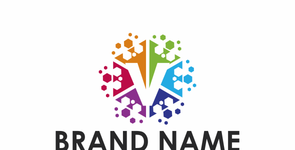 Шаблон логотипа на тему графика