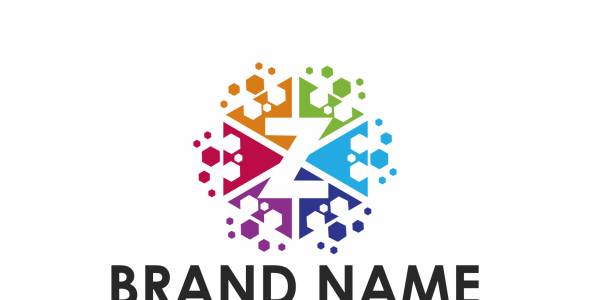 Шаблон логотипа на тему графика