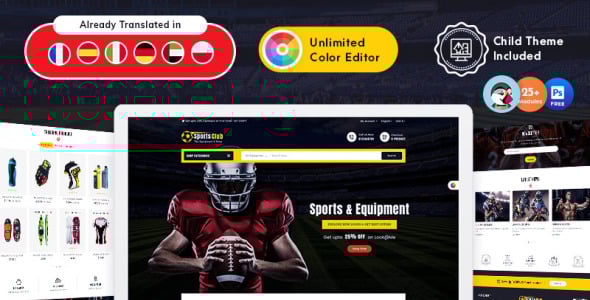 Sports Club  Responsive PrestaShop Theme
