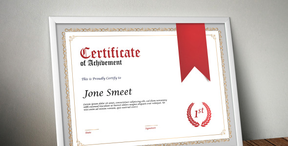 Шаблон сертификата на тему графика