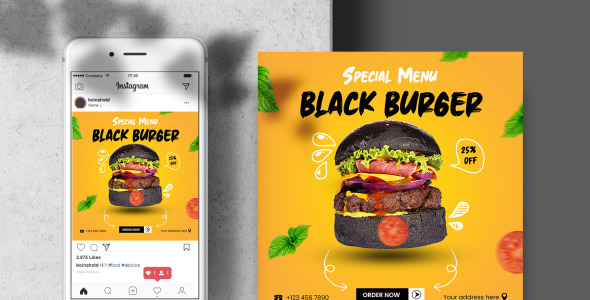 Шаблон для соцсетей на тему графика