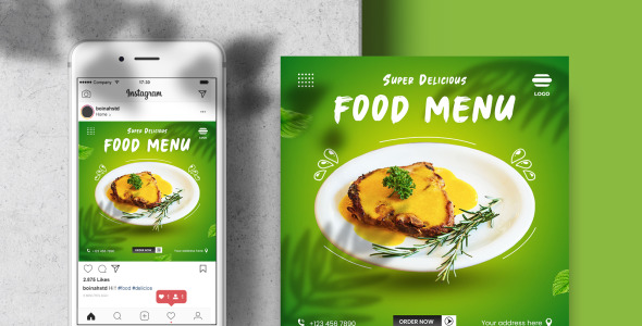 Шаблон для соцсетей на тему графика