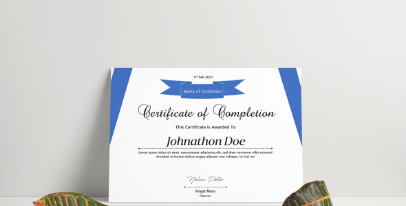 Шаблон сертификата на тему графика