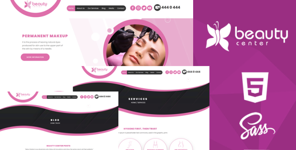 Beauty Center Creative HTML5 &amp; CSS3 Website Template