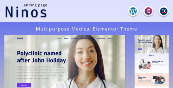 Multipurpose Medical Landing page Elementor WordPress Theme