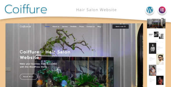 Hair Salon Website WordPress Theme