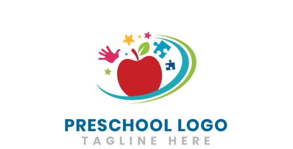 Шаблон логотипа на тему графика