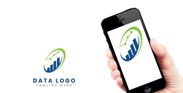 Шаблон логотипа на тему графика