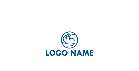 Шаблон логотипа на тему графика