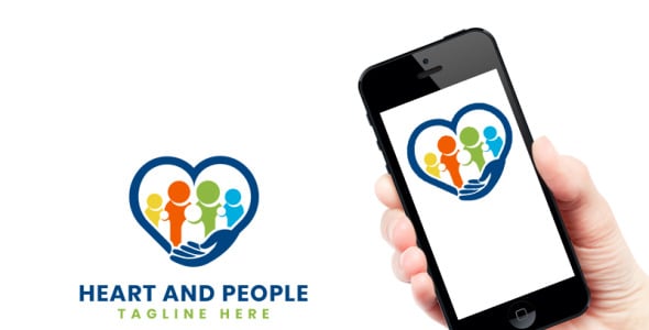 Шаблон логотипа на тему графика