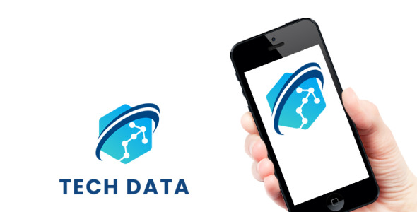 Download Technology Data Logo Design - Шаблон логотипа на тему графика