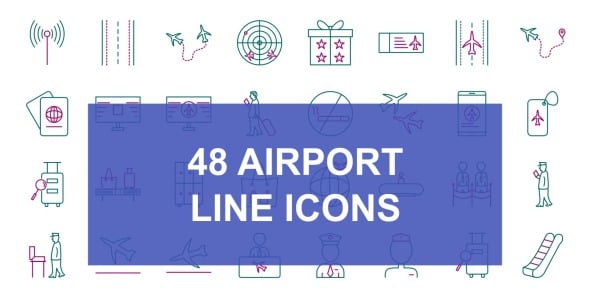 Набор иконок на тему travel