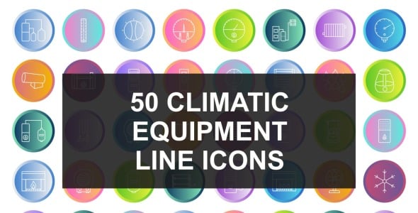 Набор иконок на тему weather