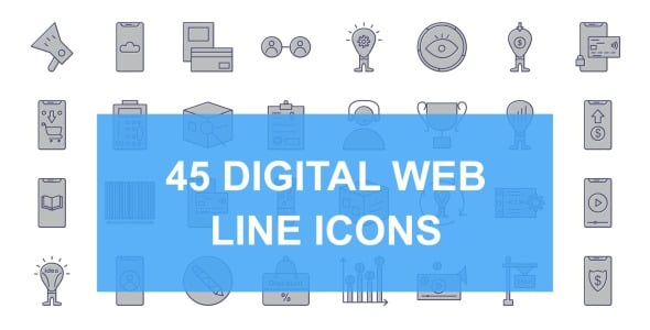 Набор иконок на тему финансы