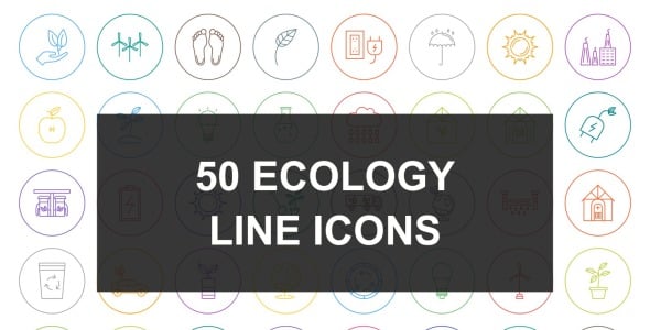 Набор иконок на тему nature