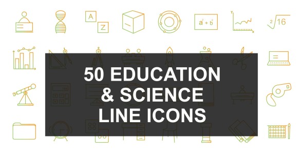 Набор иконок на тему science