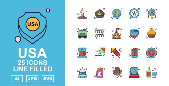 Набор иконок на тему culture