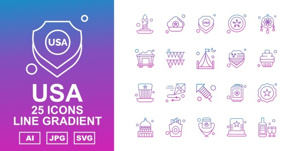 Набор иконок на тему culture