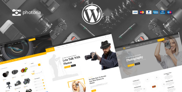 Photoria Photographer Studio and shop WooCommerce Theme
