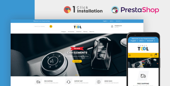 Power Tools and Accessories Store PrestaShop Theme