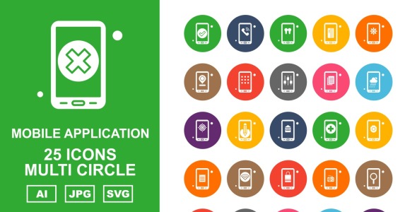 Набор иконок на тему mobile Набор иконок на тему mobile