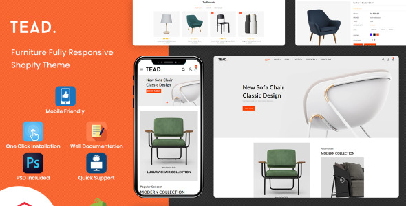 Minimal Modern Furniture Shopify Theme