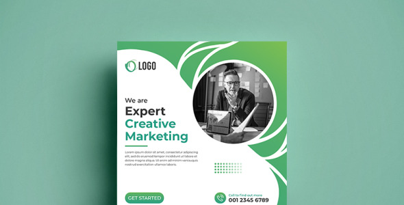 Шаблон для соцсетей на тему графика