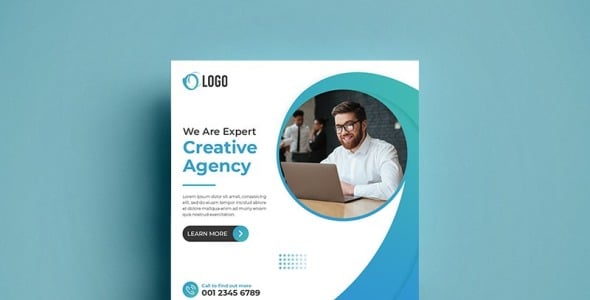 Шаблон для соцсетей на тему графика