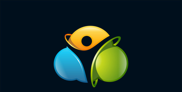 Шаблон логотипа на тему графика