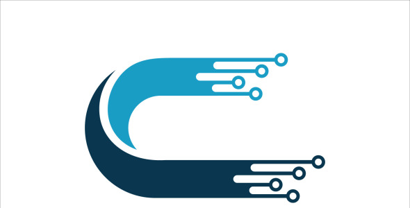 Шаблон логотипа на тему графика