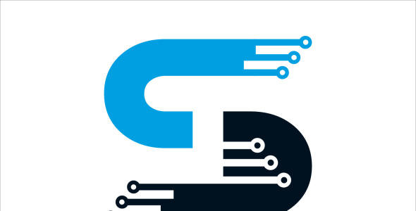 Шаблон логотипа на тему графика