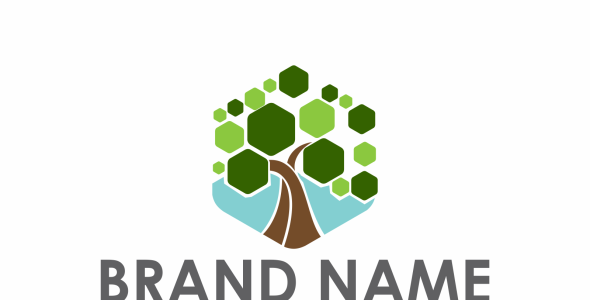 Шаблон логотипа на тему графика