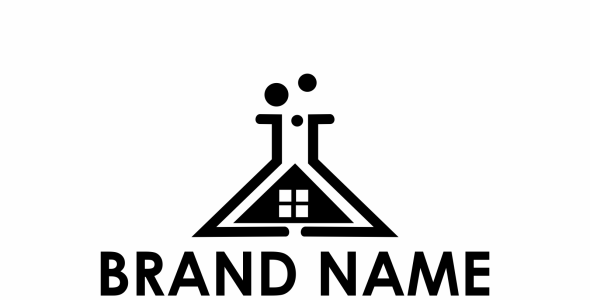 Шаблон логотипа на тему графика