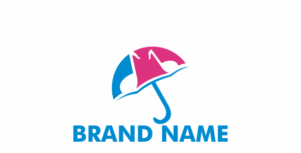 Шаблон логотипа на тему графика