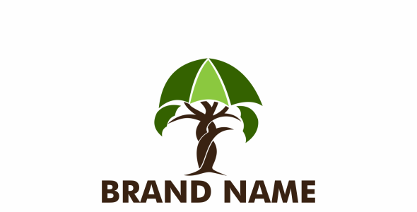 Шаблон логотипа на тему графика