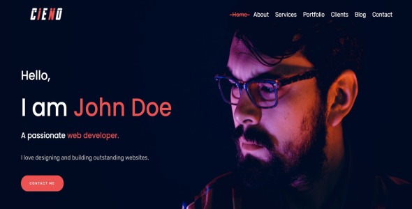 творческий bootstrap 4 шаблон целевой страницы личного портфолио