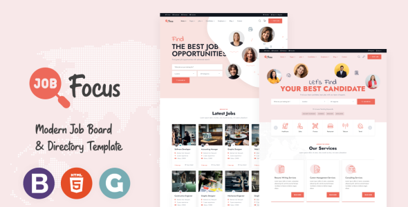 Job Board HTML5 Website Template