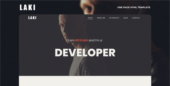 одна страница многоцелевой персональный шаблон целевой страницы html