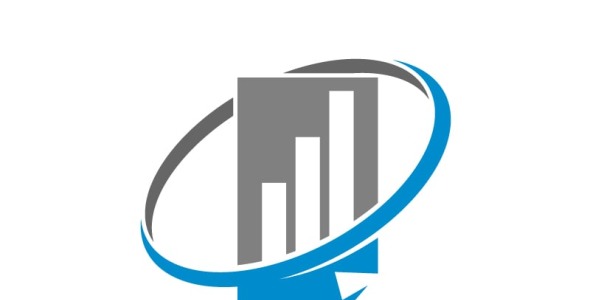 Шаблон логотипа на тему графика