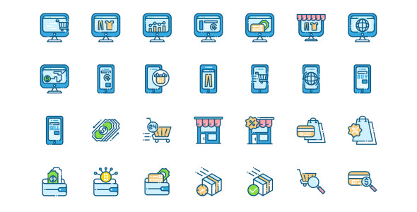 Набор иконок на тему финансы