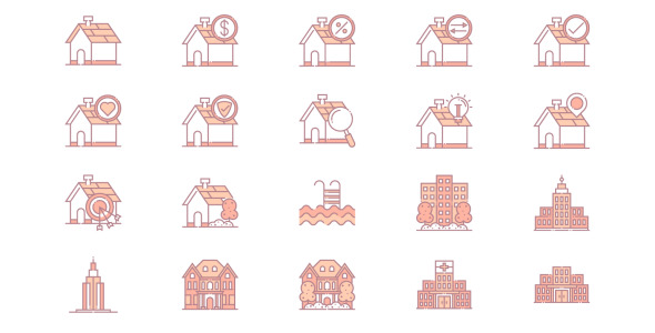 Набор иконок на тему city