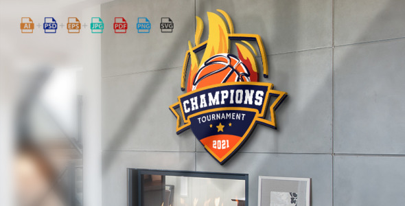 Шаблон логотипа на тему графика