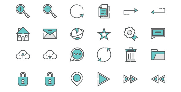 Набор иконок на тему computer