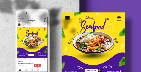 Шаблон для соцсетей на тему графика