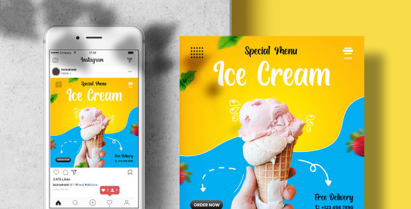 Шаблон для соцсетей на тему графика