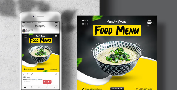 Шаблон для соцсетей на тему графика