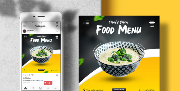 Шаблон для соцсетей на тему графика