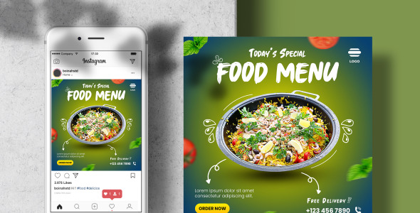 Шаблон для соцсетей на тему графика