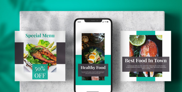 Шаблон для соцсетей на тему графика