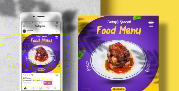 Шаблон для соцсетей на тему графика